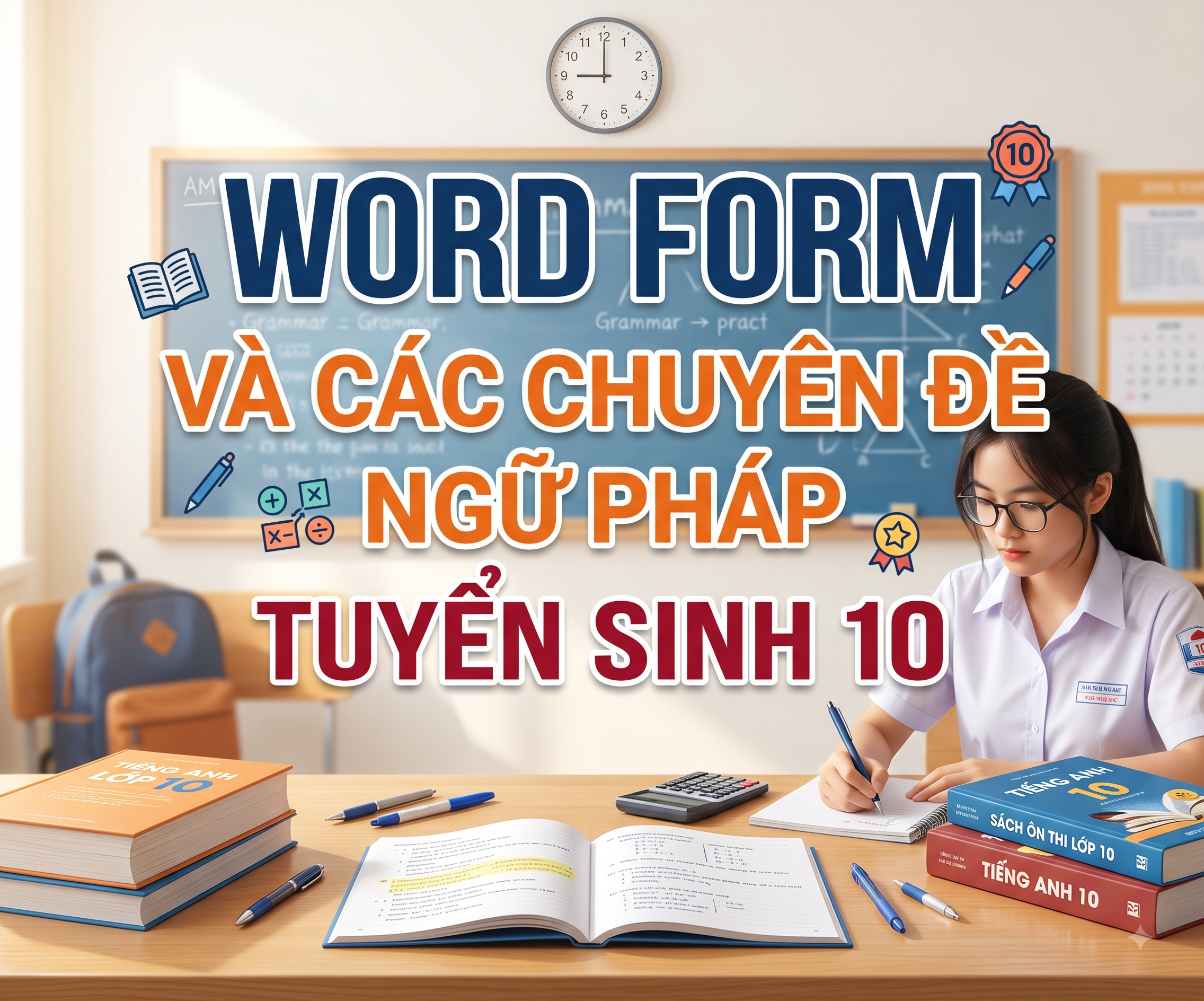Word Form và các chuyên đề ngữ pháp Tuyển sinh 10